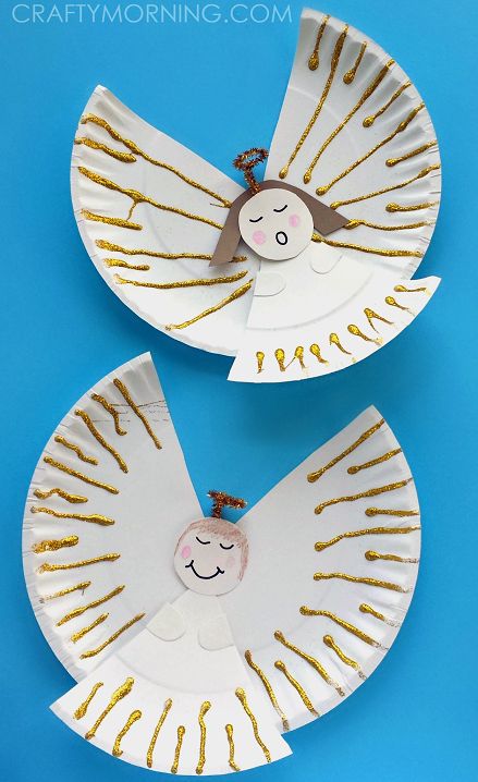 Diy Christmas Crafts For Kids, Diy Christmas Crafts, Diy Jul, Christ Centered Christmas, Christmas Crafts For Kids To Make, Angel Crafts, Paper Plate Crafts, Preschool Christmas, Easy Christmas Crafts