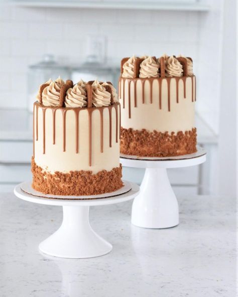 Mandy Merriman, Baking With Blondie, Whipped Peanut Butter, Biscoff Cake, Beautiful Cake Designs, Chocolate Candy Melts, Valentines Day Cakes, Big Cakes, Caramel Cake