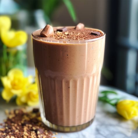 Keto Chocolate Smoothie, Chocolate Peanut Butter Smoothie Recipes, Peanutbutter Smoothie Recipes, Pork Spices, Nutri Bullet, Healthy Fruit Desserts, Chocolate Peanut Butter Smoothie, Spiced Vegetables, Peanut Butter Smoothie