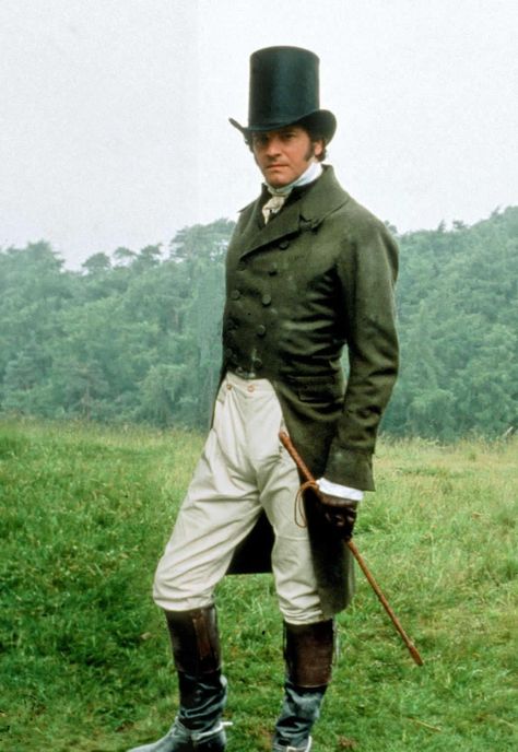 For many the iconic images of Colin Firth as Mr. Darcy in the 1995 adaptation of Pride and Prejudice may be the first thing that comes to mind. Description from melissapetreshock.com. I searched for this on bing.com/images Regency Mens Fashion, Jennifer Ehle, Jane Austen Movies, F Men, Regency Era Fashion, Jane Austin, Elizabeth Bennet, Jane Austen Books, Regency Fashion