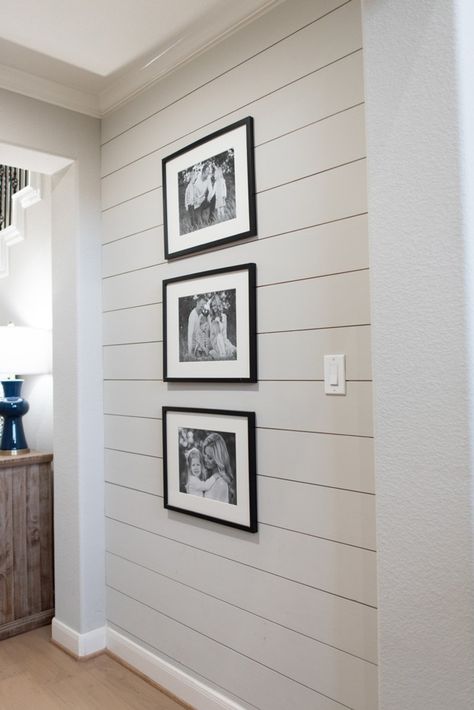 Shiplap has become a popular interior design feature over the last several years after seeing it used in the show Fixer Upper by Chip and Joanna Gaines. Installing shiplap in your home is much easier than you might think! Plywood Shiplap, Shiplap Wall Diy, Shiplap Wall, Diy Shiplap, Farmhouse Side Table, Diy Wand, Cute Dorm Rooms, Christmas Home Decor, Ship Lap Walls