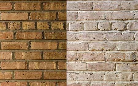 Let me whitewash a little? Decorating options for face brick homes Face Brick Wall Interiors, How To Whitewash Faux Brick Panels, Exposed Yellow Brick Wall, Faux Brick White Washed Wall, Whitewashing Brick, Dyi Fuex Brick Wall, Whitewashed Brick, Painting Brick, Brick Fireplaces