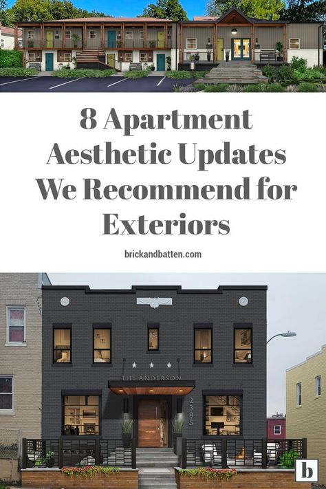 Painted Brick Apartment Building, Apartment Building Exterior Paint Ideas, Beautiful Apartments Exterior, Exterior Apartment Colors, Painted Brick Office Building Exterior, Exterior Apartment Building, Modern Exterior Apartment Designs, Commercial Building Paint Colors, Apartment Design Ideas Exterior