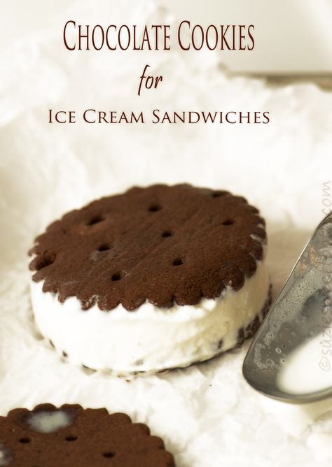 Cookies For Ice Cream Sandwiches, Homemade Ice Cream Sandwiches Cookie, Ice Cream Cookie Sandwich Recipe, Homemade Ice Cream Sandwiches, Cookie Sandwich Recipes, Ice Cream Sandwiches Recipe, Ice Cream Maker Recipes, Ice Cream Cookie Sandwich, Ice Cream Sandwiches