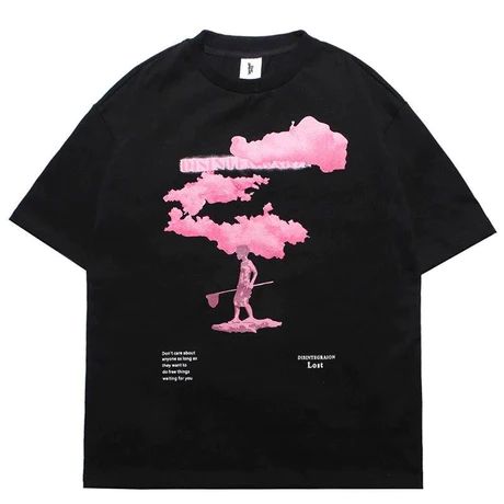 Cloud Skin, Harajuku Pink, Theme Pink, Fall Tshirt, Pink Cloud, Shirt Design Inspiration, Light Blue Jeans, Pink Clouds, Tee Shirt Homme