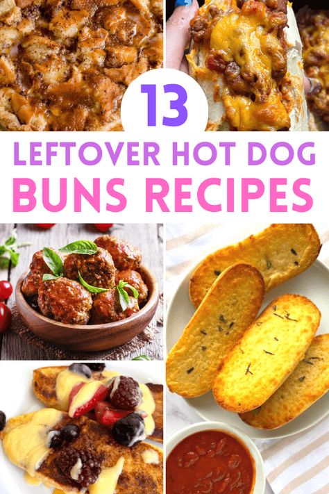 Leftover Bun Recipes, Use Up Hot Dog Buns, Recipes To Use Up Hot Dog Buns, Use Hot Dog Buns, Bread Pudding Using Hot Dog Buns, Ways To Use Up Hot Dog Buns, Uses For Hot Dog Buns, Old Buns What To Do With, How To Use Leftover Hot Dog Buns