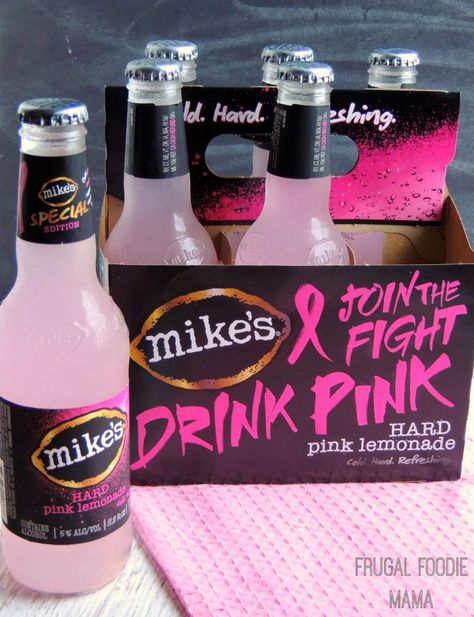 "Drink Pink" and Join the Fight with mike's hard lemonade via thefrugalfoodiemama.com #mymikesmoment Alcoholic Drinks With Pineapple Juice, Mikes Hard Lemonade, Hard Drinks, Wedding Buffet Food, Mikes Hard, Hard Lemonade, Pretty Alcoholic Drinks, Lemonade Drinks, Liquor Drinks