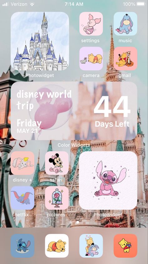 Disney Phone Aesthetic, Disney Phone Layout, Disney Widget Ideas, Disney Phone Theme, Disney Home Screen, Disney Homescreen, Disney Widgets, Aesthetic Phones, Mint Green Wallpaper Iphone