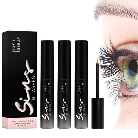 Sins Lash Serum, Sins N Lashes, Long Lashes Serum, Lashes Serum, Fuller Eyelashes, Full Eyelashes, Be Patient With Yourself, Everyone Is Different, Eyelash Serum