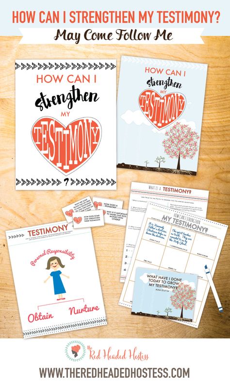 How Can I Strengthen My Testimony? May Young Women Lesson. These teaching helps are so cute and there are 6 amazing learning activities! Boxes Drawing, Lds Handouts, Scripture Study Lds, Red Headed Hostess, The Red Headed Hostess, Youth Lessons, My Testimony, Lds Yw, Yw Lesson