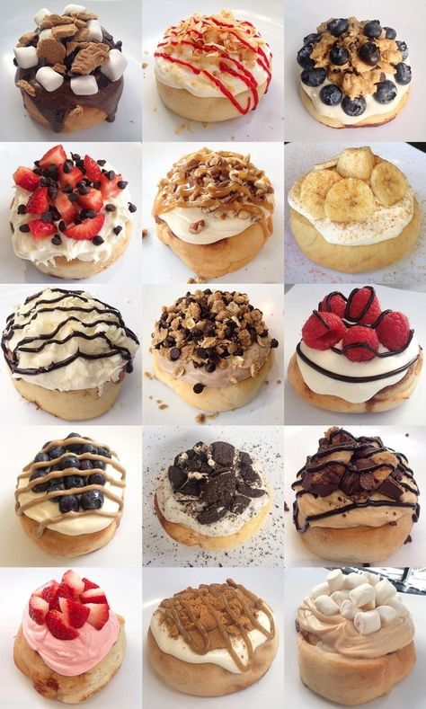 Gourmet Cinnamon Rolls, Donut Flavors, Vegan Bakery, Cinnamon Recipes, Homemade Donuts, Delicious Donuts, Dandelion Recipes, Donut Recipes, Cinnamon Buns