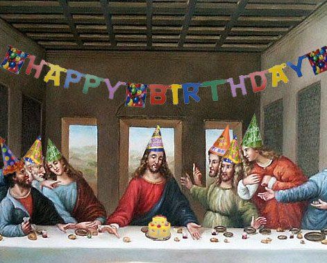 Don't forget about this gem from LDS teachings. Bd Design, Jesus Birthday, Christmas Memes, Happy Birthday Jesus, The Last Supper, Funny Happy Birthday, Regina George, Art Parody, Christian Memes