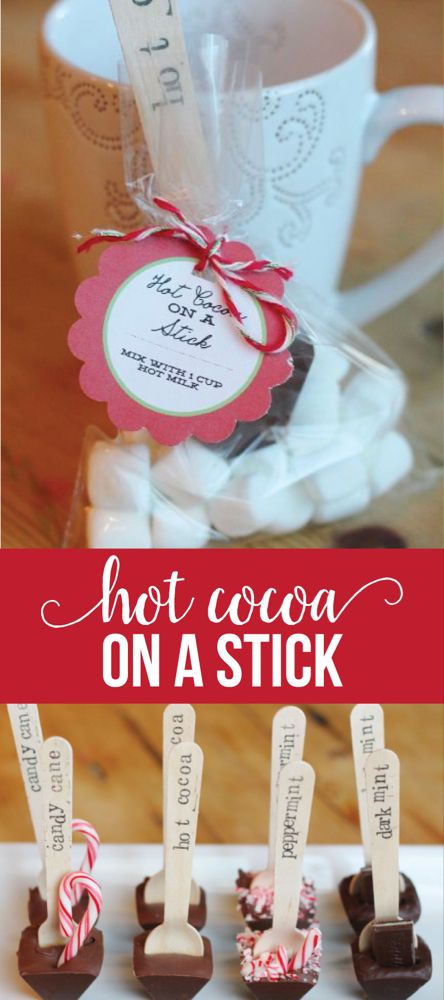 Hot Cocoa On A Stick, Cocoa Spoons, Jewish Christmas, Diy Hot Chocolate, Hot Chocolate Gifts, Chocolate Sticks, Chocolate Spoons, Cadeau Parents, Hot Coco