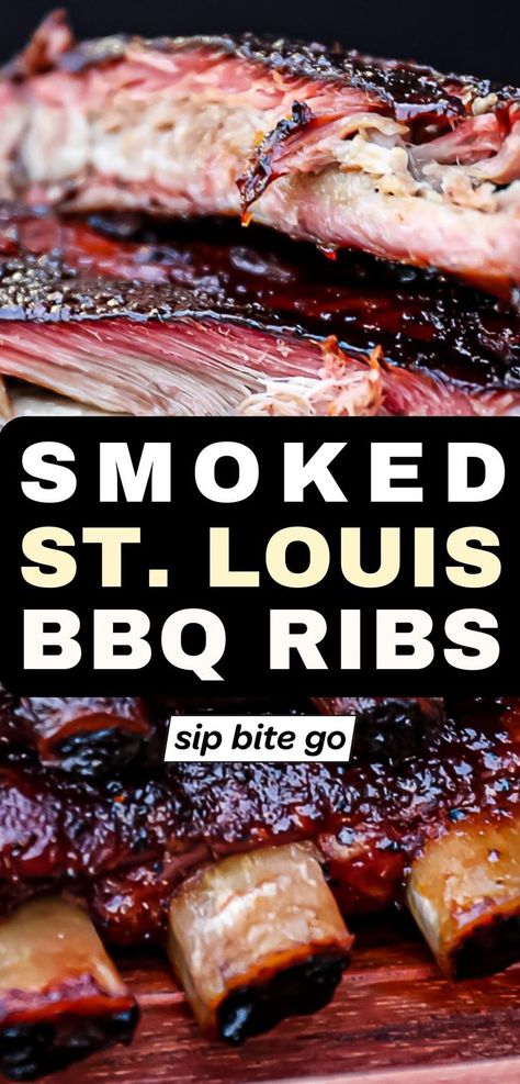 Traeger Smoked St Louis Ribs St Louis Ribs Smoker Recipe, Smoked St Louis Style Ribs, Smoked St Louis Ribs, St Louis Ribs Recipe, Saint Louis Ribs, St Louis Style Ribs, St Louis Ribs, Recipes Grill, Traeger Grill Recipes