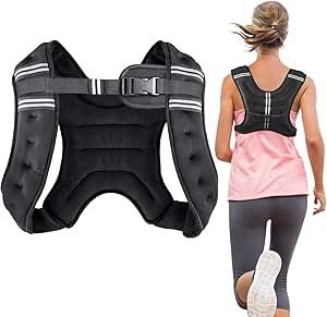 Henkelion Weighted Vest Weight Vest for Men Women Kids Weights Included, Body Weight Vests Adjustable for Running, Training Workout, Jogging, Walking Weight Vest Workout, Weight Vest, Vest For Men, Weighted Vest, Ankle Weights, Strength Training Equipment, Cycling Workout, Running Training, Weights Workout