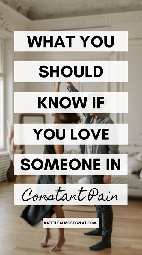 There are an estimated 100 million Americans who live with chronic pain. Let’s say that for every person who lives with it there is one who loves that person – whether it’s a spouse, a parent, a child, or a friend. That’s another 100 million. Now, you can’t know what it’s like living with it unless you do, and understanding what it’s like living with chronic pain dramatically affects how you treat someone who lives with it. Caregiving Quotes, Caregiver Quotes, Living With Chronic Pain, Love And Pain, Complex Regional Pain Syndrome, Living With Chronic Illness, Spoonie Life, Polycystic Ovarian Syndrome, Ehlers Danlos