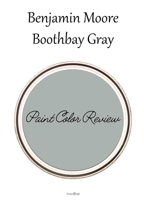 Here we are with another really great paint color review! Today we will be discussing the gorgeous color of Boothbay Gray by Benjamin Moore. This color is stunning and I really don't know why we aren't talking about it more! Boothbay Gray Benjamin Moore, Mount Saint Anne, Boothbay Gray, Gray House Exterior, Black Paint Color, Greige Paint Colors, House Paint Color Combination, Blue Gray Paint, Beige Paint