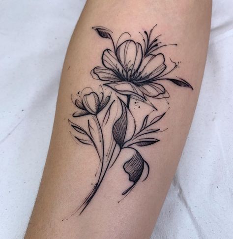 Shaded Tattoos Women, Floral Back Tattoos, Tattoo Session, Tattoo Floral, Floral Tattoos, Fire Tattoo, Red Ink Tattoos, Dope Tattoos For Women, Subtle Tattoos