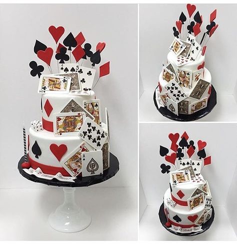 Poker Cake Birthday, Poker Birthday Cake, Poker Cake For Men, 54th Birthday Cake, Poker Theme Cake, Casino Cake, Poker Cake, Vegas Cake, Casino Birthday Party