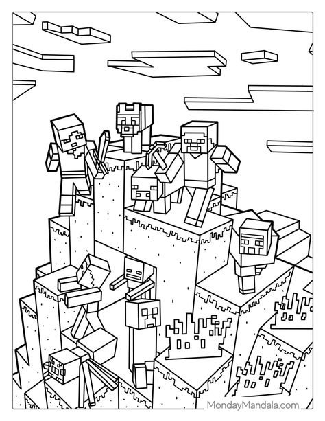 Minecraft Colouring Pages, Minecraft Worksheets Free Printable, Gaming Coloring Pages, Boys Colouring Pages, Gambar Minecraft, Minecraft Colouring, Colouring Pages For Boys, Minecraft Coloring Pages Free Printable, Coloring Pages Minecraft