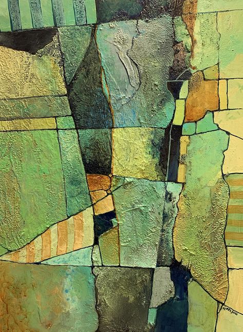 Meadowland by Carol Nelson, mixed media, 24 x 18inches x .75 Contemporary Mixed Media Art, Richard Diebenkorn, Colorado Artists, Collage Mixed Media, Encaustic Art, Arte Inspo, Media Painting, Painting Abstract, Mixed Media Painting