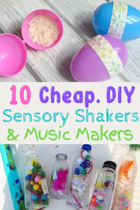 Music Sensory Bin Preschool, Infant Sound Activities, Sound Bottles Preschool, Easy Music Activities For Preschool, Music Day Preschool, Preschool Music Theme Lesson Plans, Music And Instruments Preschool Theme, Sound Sensory Activities, Diy Noise Makers For Kids