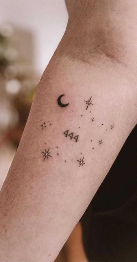 star tattoo, star tattoos, star tattoo designs, star tattoo ideas, star tattoo on arm, star tattoo on hand Star Wand Tattoo, Celestial Arm Tattoo, Constalation Stars Tatoos, Arm Star Tattoo, Star Arm Tattoo, Matching Star Tattoos, Tattoo Designs Moon, Tattoo Ideas Star, Star Tattoo Ideas