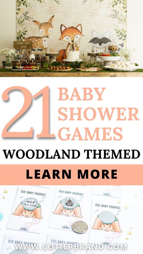 Are you looking for some of the best woodland-themed baby shower games around? Well, you've certainly come to the right place! Woodland Theme Games, Woodland Themed Baby Shower Games, Baby Shower Games Woodland Theme, Woodland Baby Shower Theme Games, Woodland Creature Baby Shower Ideas, Woodland Animal Baby Shower Ideas, Forest Animal Baby Shower Ideas, Woodland Themed Baby Shower Boy, Woodland Centerpiece Ideas