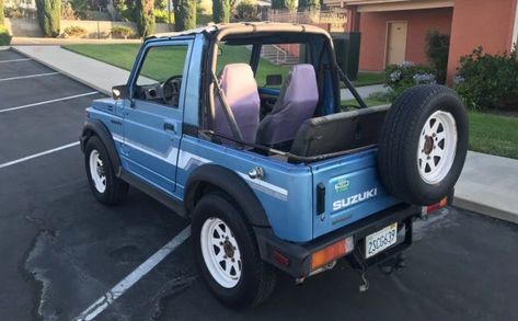 Nice Specimen: 1986 Suzuki Samurai Suzuki Samurai Ideas Interior, Suzuki Samari, Suzuki Vitara 4x4, Geo Tracker, Jimny Suzuki, Suzuki Carry, New Car Accessories, Suzuki Cars, Orange Car