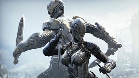 Infinity Blade, Scene Ideas, Helmet Concept, Infinity The Game, Action Adventure Game, Game Concept Art, Suit Of Armor, Game Concept, Game Characters