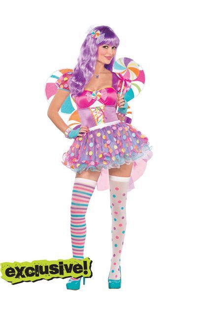 Katy Perry inspired California Girls Outfit! Party City Balloons, Party City Costumes, City Party, Halloween City, Candy Costumes, Candy Dress, Candyland Party, Halloween Costume Shop, Candy Girl