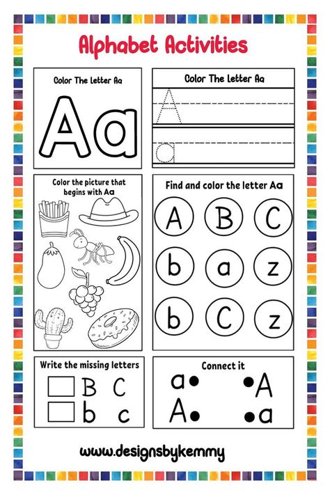 Preschool Alphabet Printables Alphabet Games For Kindergarten, Abc Trace, Preschool Curriculum Free, Abc Printable, Preschool Worksheets Free Printables, Trace Letters, Free Worksheets For Kids, Alphabet Worksheets Kindergarten, Homeschool Preschool Activities