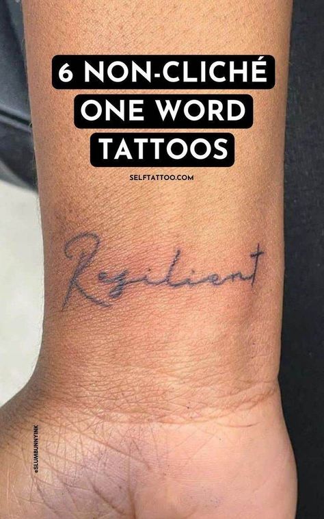 Choose You Tattoo, One Word Meaningful Tattoos, Beautiful Words Tattoo, Single Words With Meaning, Words For Tattoos Meaningful, Strong Words Tattoos, Desire Tattoo Words, Wrist Word Tattoos For Women, Now Tattoo Word