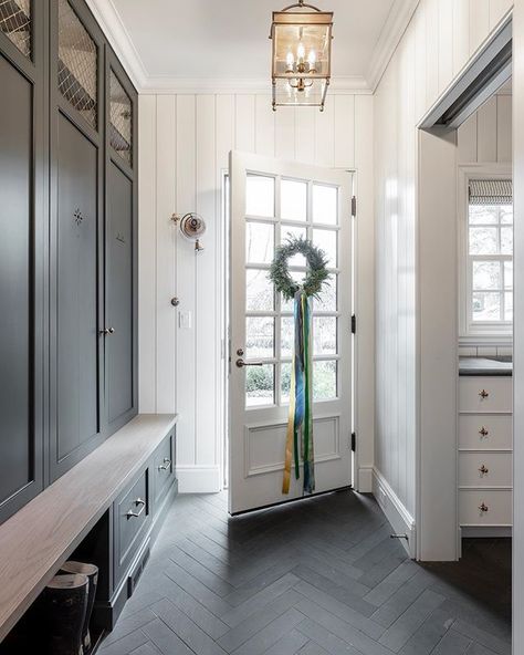 @lindseyd8 • Instagram photos and videos Establish Design, Mudroom Remodel, Mudroom Flooring, Laundry Room/mud Room, Hall Ideas, Diy Mudroom, Laundry Room Flooring, Mudroom Entryway, Mudroom Laundry Room