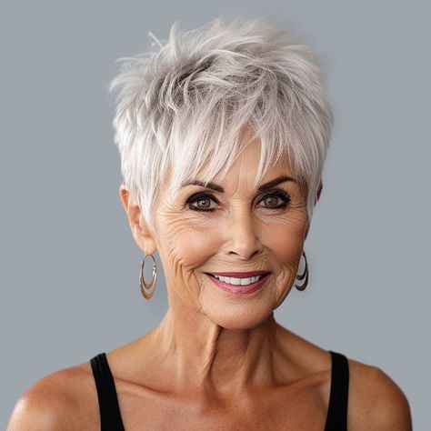 65 Short Hairstyles For Women Over 50 of 2024 Pixie Cut With Glasses, Short Pixie Haircuts For Women, Layered Pixie Haircuts, Layered Pixie Cut, Pixie Haircuts For Women, Hairstyle For Chubby Face, Layered Pixie, Short Shaggy Haircuts, Funky Short Hair