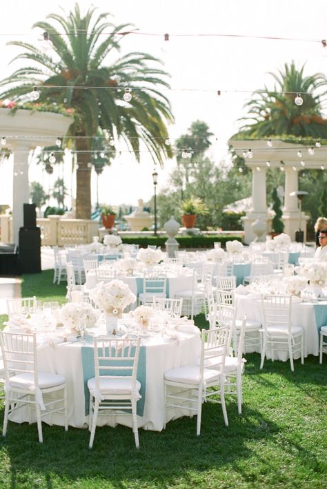 Outdoor Beach Wedding Reception, Wedding Beach Ideas, Black Table Runners, Resort Wedding Reception, Wedding Colors Summer, Outdoor Beach Wedding, Blue Wedding Receptions, Monarch Beach Resort, Reception Table Settings