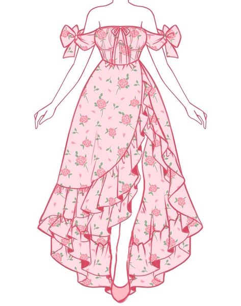 Art Outfits, Dress Design Drawing, Clothing Design Sketches, Drawing Anime Clothes, Dress Design Sketches, Dress Drawing, Dress Sketches, Anime Dress, Fashion Design Drawings