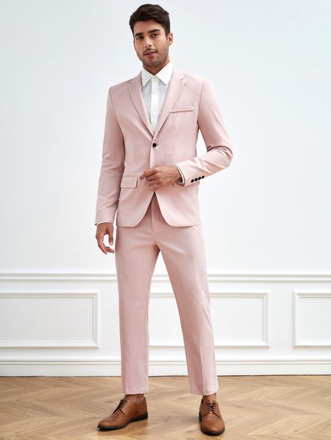 Pale Pink Suit For Men, Suit Pink Men, Pastel Pink Suit Mens, Rose Gold Suits For Men, Pink Linen Suit Men, Men’s Pink Suit, Rose Gold Suit Men, Light Pink Suit Men, Wedding Suits Men Pink