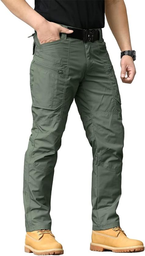 Amazon.com: NAVEKULL Men's Work Cargo Pants for Men Rip Stop Tactical Pants Outdoor Hiking Camping Travel Pants Lightweight Water Resistant Waterproof Military Army Combat Trousers with Side Zipper Pockets Green: Clothing, Shoes & Jewelry Combat Cargo Pants, Cargo Pants Outfit Men, Mens Cargo Trousers, Mens Tactical Pants, Cargo Work Pants, Cargo Pants For Men, Combat Trousers, Pants Outfit Men, Mens Work Pants