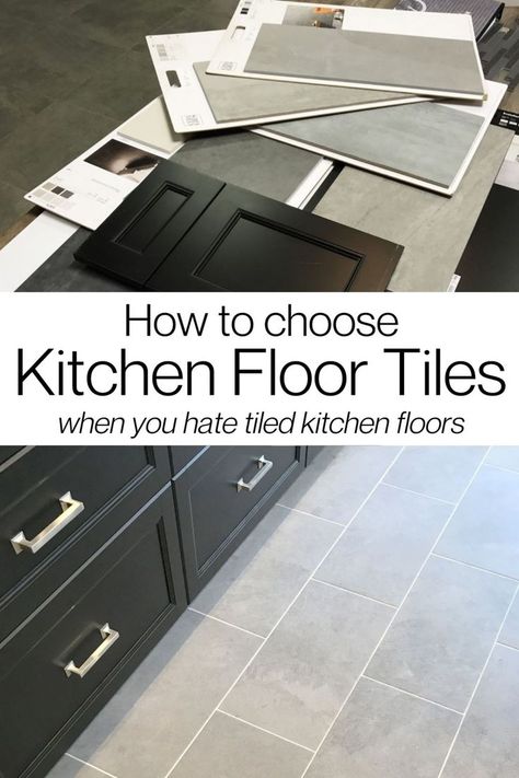 Are you a fan of hardwood floors in the kitchen? Me too. So when I was forced to choose tiles for our kitchen floor, it turned into a serious dilemna. I break down how to choose tiles that you will love for your kitchen renovation, even if you're not a fan of tiled kitchen floors. Tiles For Living Room Floor, Kitchen Floor Tiles, Tiled Kitchen, Best Flooring For Kitchen, Kitchen Floor Tiles Ideas, Kitchen Floors, Living Room Tiles, Beautiful Kitchen Designs, Popular Kitchens