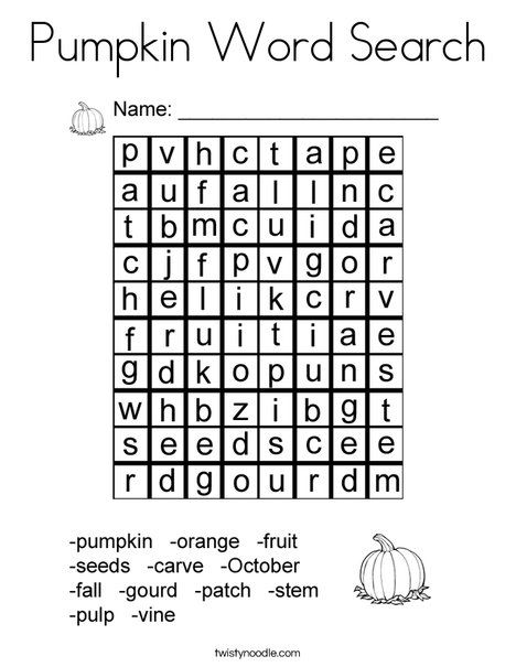 Pumpkin Word Search Coloring Page - Twisty Noodle Pumpkin Word Search, Lantern Coloring Page, Coloring Pages Nature, Twisty Noodle, Holiday Lettering, Fall Preschool, Halloween Coloring Pages, Halloween Crafts For Kids, Library Ideas