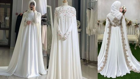 Most beautiful muslimah wedding dress idea Muslim Bridal, Muslimah Wedding Dress, Muslimah Wedding, Hijab Wedding, Wedding Dress Outfit, Hijab Wedding Dress, Bridal Wedding Dress, Dress Idea, Top 40