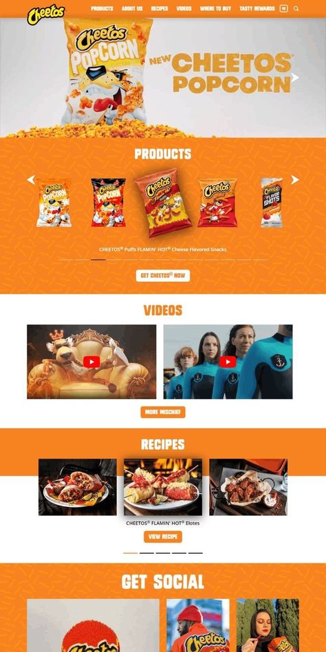 Web Design Food Website, Snacks Website Design, Website Poster Design, Food Website Design Inspiration, Store Banner Design, Ui Ux Design Website, Poster Website, Food Website Design, Mailing Design