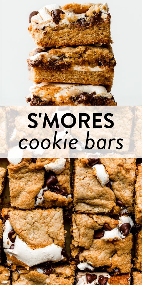 Dessert Bar Recipe, Easy Baking Recipes Desserts, S'mores, Cookie Bar Recipes, Sweet Snacks Recipes, Bars Recipe, Baked Dessert Recipes, Desserts To Make, Baking Sweets