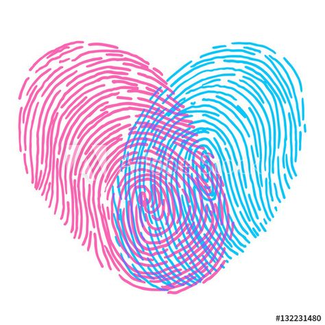 Valentines day design. Vector fingerprint sketch with heart. Hand drawn outline illustration with human finger print with pink and blue heart shape - Buy this stock vector and explore similar vectors at Adobe Stock | Adobe Stock Fingerprint Heart Tattoos, Fingerprint Tattoos, Valentines Day Design, Human Finger, Fingerprint Heart, Alphabet Tattoo Designs, Baby Blue Aesthetic, Outline Illustration, Red Tattoos