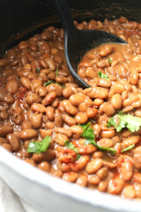 Pinto Bean Recipe, Mexican Pinto Beans, Pinto Bean Recipes, Pinto Bean, Bean Recipe, Vegan Mexican, Salad Recipes For Dinner, Savory Vegan, Pinto Beans