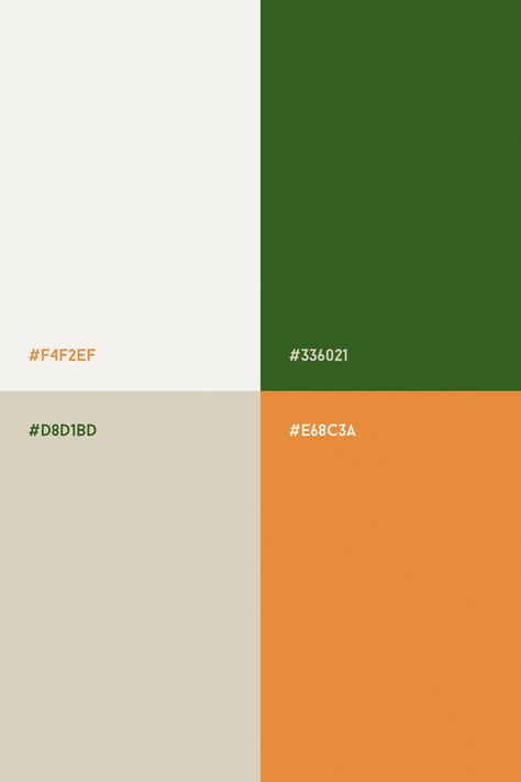 Green and orange color palette with beige and white. Brand colors Emerald Green Orange Color Palette, Green And Off White Color Palette, Black White Green Orange Color Scheme, Green And Orange Pallet Color, Burnt Orange Olive Green Color Schemes, Green Orange White Color Palette, Color Palette For Orange, Orange Green Beige Color Palette, Green Orange Tan Color Palette