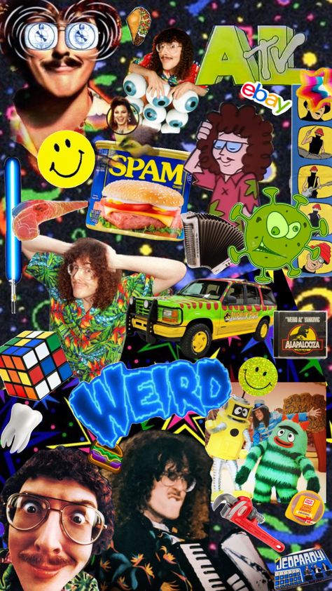 Dare to be stupid - Weird Al #weirdal #weird #music #funny #art #wallpaper #80s Funny Art Wallpaper, Weird Music, 80’s Aesthetic, Weird Al Yankovic, Nerdy Guys, Weird Al, Lets Get Weird, Music Funny, Future Wallpaper