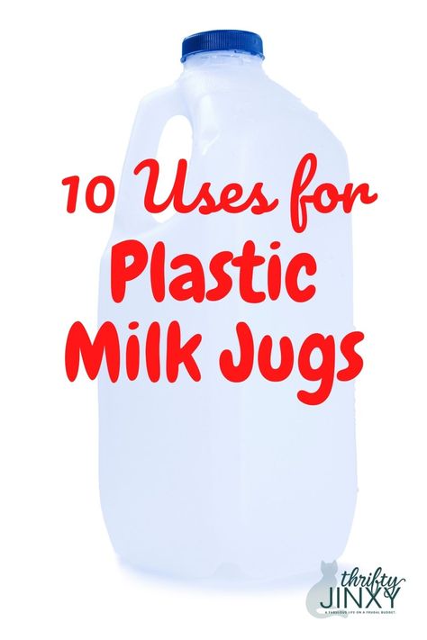 Empty Plastic Milk Jug Upcycled Milk Jugs, Upcycle Vinegar Jugs, Cat Litter Jug Crafts, Plastic Jug Crafts, Milk Jug Scoop, Gallon Jug Crafts, Gallon Jugs Crafts, Recycled Milk Jug Crafts, Milk Jug Projects