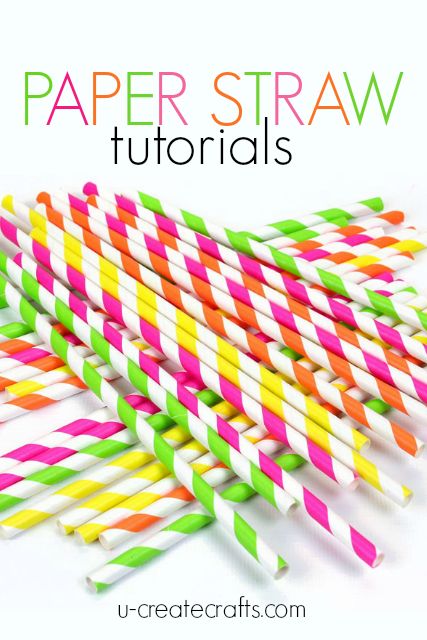 Amazing Paper Straw Craft Tutorials at U Create Plastic Straw Crafts, Paper Straws Crafts, Drinking Straw Crafts, Straw Art, Diy Straw, Straw Crafts, Paper Straws, Christmas Gifts For Kids, Craft Tutorials